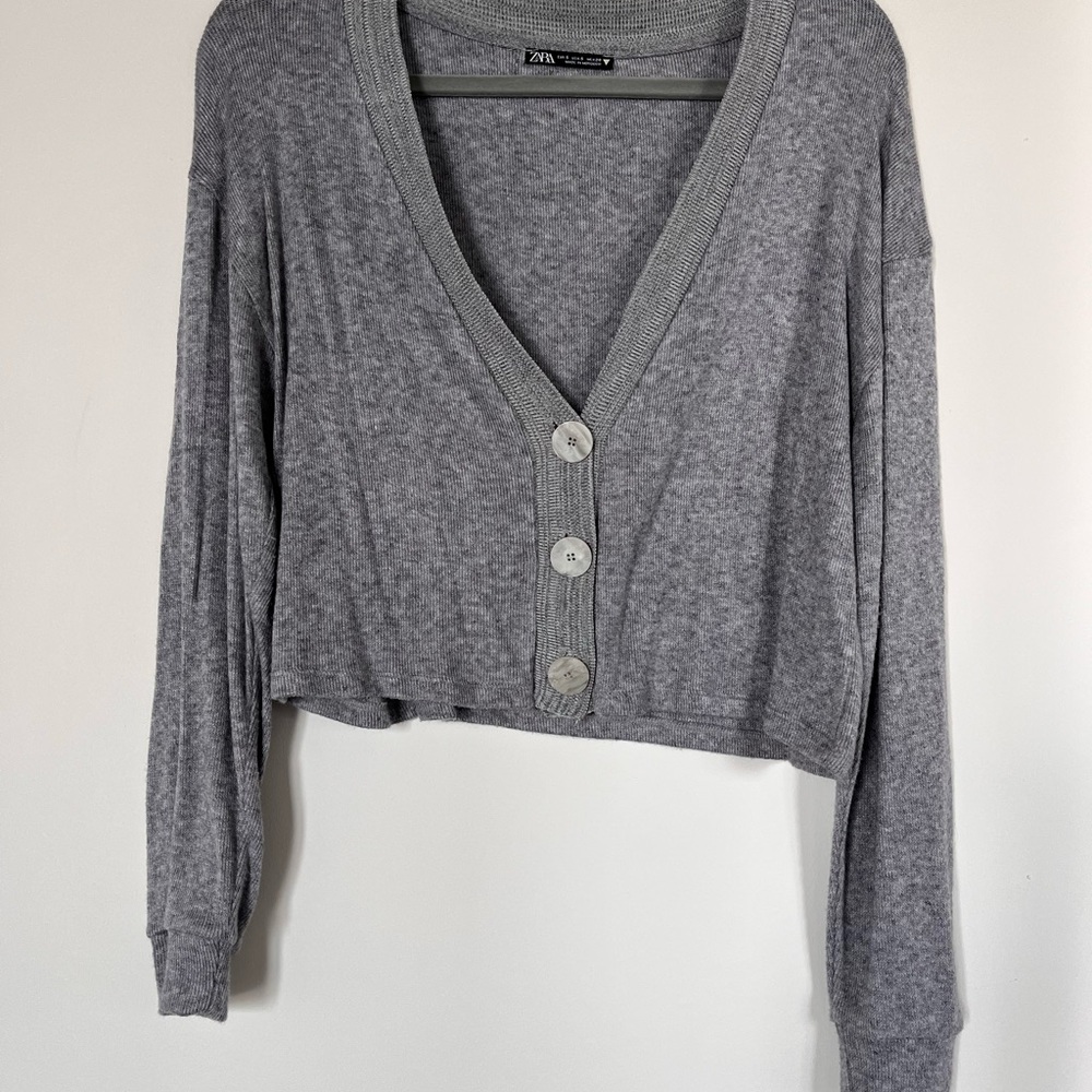 Zara Grey Cardigan Size S